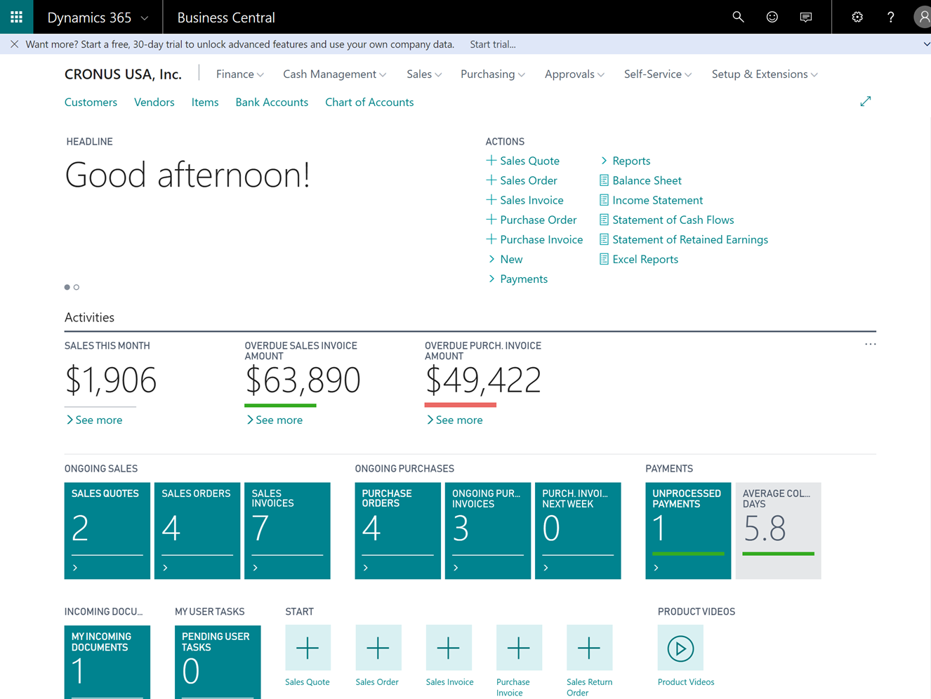 Dashboard Screenshot